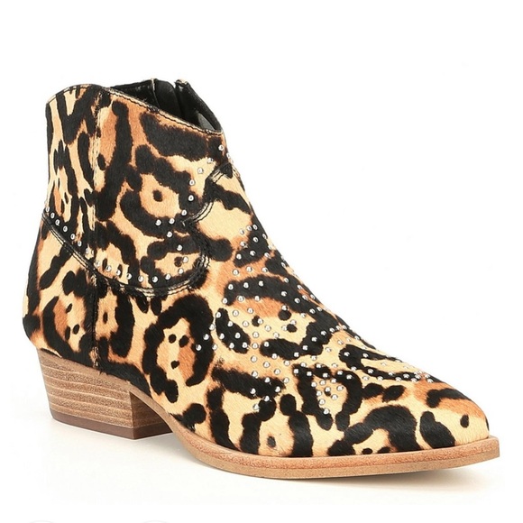 NWOB Gianni Bini Brycin Calf Hair Studded Booties - Picture 1 of 14
